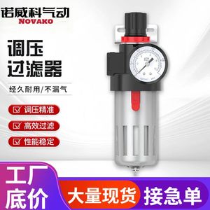 Novico Pneumatique – Séparateur Huile-Eau pour Source de Gaz BFR2000 3000 4000 – Filtre et Vanne de Régulation de Pression – Unité Unique - Product Image 4