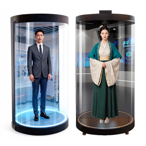 AI ตู้3D ทรงกระบอกสำหรับล็อบบี้โรงแรม, ตู้เก็บของอัจฉริยะแบบดิจิทัลสำหรับห้องรับรองสินค้า - Product Image 3