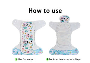Ananbaby Mode Inserts AWJ imprimés personnalisés Respirant Écologique Naturel Bambou Insert de <span class=keywords><strong>couche</strong></span>-culotte en coton - Product Image 5