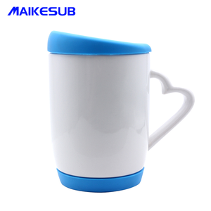 <span class=keywords><strong>Tasse</strong></span> à <span class=keywords><strong>café</strong></span> Sublimation en céramique, cœur, 150 ml, 15oz, avec couvercle en silicone - Product Image 3