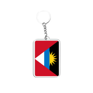 Acrylic Keychains & Pendants Light Keychains Antigua and Barbuda Flags Various Countries Accessories for Fans - Product Image 1