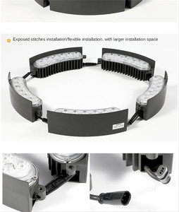 Đèn tròn cây cọ ngoài trời DMX RGB 18W, chống nước IP65, đèn chiếu sáng cảnh quan công viên vườn, đèn cột trụ, đèn ôm cây dừa - Product Image 4