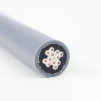 Haute qualité LIBIN NBR-JTVP 12C 0.5sqMM conducteur en cuivre PVC isolé blindé câble de chaîne de traînée-40C ~ + 105C pour lourd