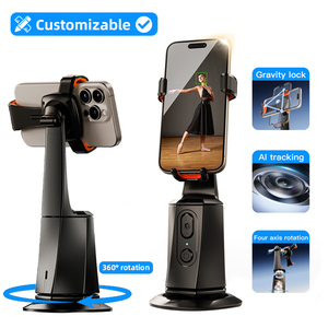 Stabilizzatore Gimbal Automatico con Rilevamento Facciale AI per Telefono, Supporto di Ripresa Remoto Rotante a 360°, Supporto per Telefono Personalizzabile - Product Image 1