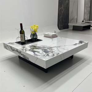 Спеченный каменный боковой стол белый черный зеленый современный передний стол Гостиная домашняя мебель - Product Image 5