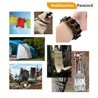 Cordon de parachute 100 pieds 31 mètres ou 100 mètres Paracord de survie 4 mm 7 brins Paracord en paquet ou en rouleau Corde à tisser