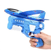 Lanceur d'avion transfrontalier en mousse EVA, pistolet à avion à ressort, lancement à un bouton, planeur lumineux à lancer à la main, jeu en extérieur