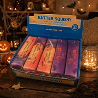 Cadeaux de fête d'Halloween : Bâtonnets Squishy au beurre, jouets à presser à remontée lente, jouets sensoriels anti-stress pour adultes, pour remplir les sacs de bonbons ou de farces