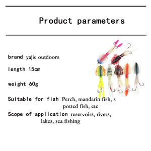 Señuelo de Pesca Ya Jie para Calamar, 15cm 60g, Cebo Suave para Pesca en Agua Salada, Señuelo para Pesca en Barco - Product Image 2