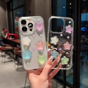 <span class=keywords><strong>Cover</strong></span> per telefono cellulare elegante da donna per <span class=keywords><strong>iPhone</strong></span> 13 Pro <span class=keywords><strong>14</strong></span> 15 16 17 Case da ragazza con Glitter 3D Star Soft Tpu <span class=keywords><strong>Cover</strong></span> per telefono - Product Image 6
