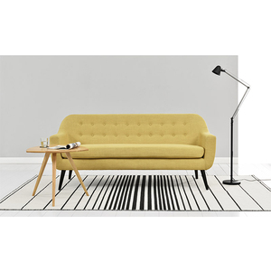 Estilo Europeo <span class=keywords><strong>casa</strong></span> habitación en forma de l de tela + <span class=keywords><strong>abedul</strong></span> patas de madera del sofá chesterfield - Product Image 1