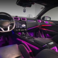 Kits d'amélioration de l'intérieur des véhicules de luxe, éclairage ambiant dynamique à lumière douce multicolores, moule OEM pour LYNK&CO 02 (2018-2022)