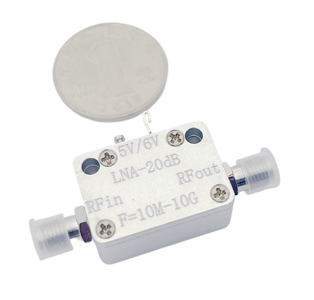 LNA RF Broadband Amplifier 10M-10G Good Flatness P1dB = 20dBm G = 20dB Low Noise Amplifier