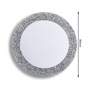Miroir de poche compact rond en acrylique brillant, cadeau pour demoiselle d'honneur, pas cher - Product Image 3