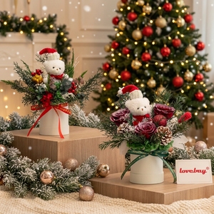 Cadeaux de Noël Lovebay, fleurs préservées dans une boîte, longue durée, 3-5 ans, fleurs préservées pour la décoration de Noël à la maison - Product Image 3