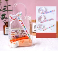 Sac fourre-tout en PVC Transparent de qualité supérieure emballage cadeau à fond carré pour sac cadeau d'accompagnement d'anniversaire de maternelle
