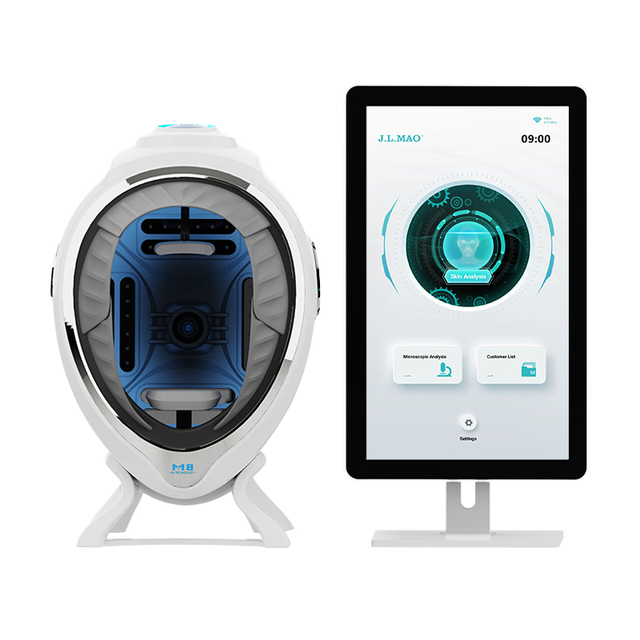 Facial Skin Analysis Machine AI Skin Analyzer Mirror Device with LED Technology for Commercial Use and Cloud Storage