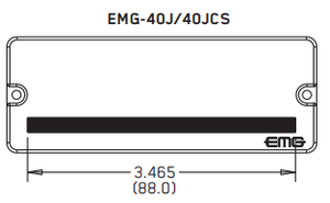 Pickup Humbucker Attivo EMG 40CS 40P5 40J 40P per <span class=keywords><strong>Basso</strong></span> <span class=keywords><strong>a</strong></span> <span class=keywords><strong>5</strong></span> <span class=keywords><strong>Corde</strong></span> e Chitarra <span class=keywords><strong>a</strong></span> 6 <span class=keywords><strong>Corde</strong></span> Stretta, Magnete in Ceramica <span class=keywords><strong>a</strong></span> <span class=keywords><strong>Basso</strong></span> Rumore - Product Image 4