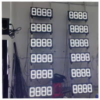 Pubblicità digitale ha condotto la visualizzazione dei prezzi della stazione di servizio moderna Digital Signage e Display
