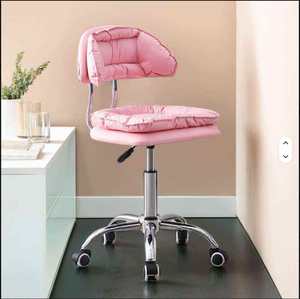 Hot Selling Custom Color Double Layer Soft Cushion Height Adjustable Spa Beauty Nail Metal Chairs for Spa Beauty Nail Salon - Product Image 4
