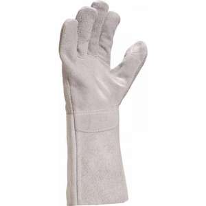 DELTA PLUS - TC71611 Gant de soudeur gris en cuir de vachette fendu-Manchette de 15 cm (multi-pack) -GANTS EAN 3295249181079 - Product Image 2