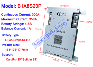 스마트 액티브 BMS 18650 리튬 이온 Lipo Lifepo4 배터리 3.2v-8s 1a-40a 3s-300a 12v-24v 12 볼트 100a 300a 6s 7s 8s PCB 및 PCBA - Product Image 5