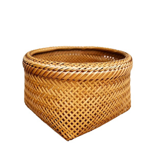 <b>Bamboo</b> Woven Storage Basket Rectangle Handmade For Kitchen Food <b>Container</b> - Product Image 5