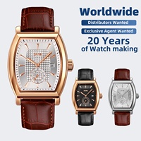 Montre à quartz SKMEI 9306 à boîtier rectangulaire incurvé pour banquets formels, option cinq tons, montre-bracelet pour tenue habillée, importateur étranger
