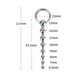 टीवन यूरेथ्रल कैथेटर वयस्क यौन कल्याण धातु यूरेथ्रल प्लग ग्लन उत्तेजना प्लग गलन उत्तेजना प्लग छड़ 100% जलरोधक खिलौना सेक्स - Product Image 4