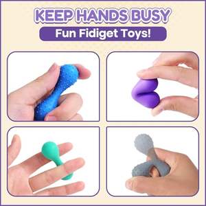 Autismo TDAH Niños Calmante Flexible Sensorial Ansiedad Alivio Texturizado Estrés <span class=keywords><strong>Fidget</strong></span> Juguetes Adultos Palo Sensorial - Product Image 4