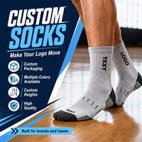 Chaussettes de sport personnalisées avec logo pour hommes et femmes, chaussettes de basket-ball respirantes à séchage rapide, chaussettes de course, chaussettes de sport en coton tricoté pour toutes les saisons