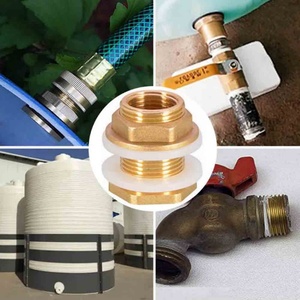 Accessoires pour tuyau d'arrosage de jardin 1/2 pouce, 3/4 pouce, 1 pouce, Raccord pour baril d'eau, Raccord pour robinet de baril d'eau, Vanne en laiton, Raccord pour baril de récupération d'eau de pluie - Product Image 5