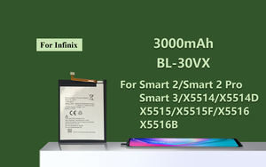 Explosive สินค้าใหม่ BL-30VX แบตเตอรี่โทรศัพท์3000mAh สำหรับ infinix Smart 2 Pro 3 X5514 X5515 X5514D X5515F X5516แบตเตอรี่ X5516B - Product Image 6