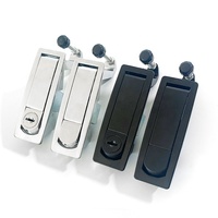 Verrou de compression en alliage de zinc MS606 à levier à bouton-poussoir, loquet électronique de panneau pour armoire industrielle