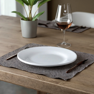 Assiettes de Restaurant en Mélamine <span class=keywords><strong>Blanche</strong></span> Personnalisées de Haute Qualité, Plats de Service Plats en Plastique pour Hôtels, Traiteurs, Set d'Impression d'Assiettes Personnalisées - Product Image 2