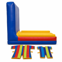 Pared Inflable Adhesiva de PVC Ecológica para Juegos de 27' con 2 Trajes Incluidos