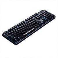 Teclado Mecánico con Cable Logitech K845, 104 Teclas, Tamaño Completo, Retroiluminación Azul Hielo, Marco de Aluminio, Interruptor TTC, Teclado para Juegos y Oficina