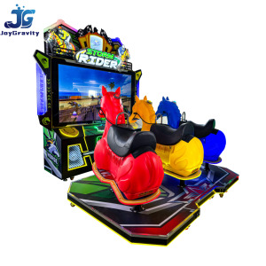 Máquina de Carreras de Caballos Operada con Monedas para 3 Jugadores, Simulador de Movimiento Dinámico para Parques de Diversiones - Product Image 3