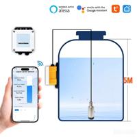 Sensor Level Air Tangki WiFi Submersible 0-10M, Aplikasi Tuya SmartLife, Pemantauan Jarak Jauh, untuk Villa, Apartemen, Rumah, Logam, Akurasi 0.5%