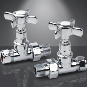 Válvula de <span class=keywords><strong>radiador</strong></span> manual para <span class=keywords><strong>radiador</strong></span> de toalla tradicional/clásica, de estómago recto cromado - Product Image 4