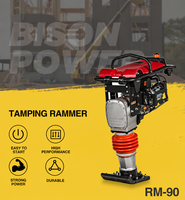 BISON (CHINE) Compacteur à piston 7 CV, force d'impact 12 KN, pour compactage de sols et de fossés, portée 50 cm, certifié CE