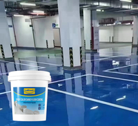 Revêtement de sol liquide époxy imperméable de haute qualité avec sable coloré pour surfaces en granit