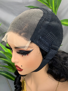 Perruque en cheveux humains FH 5x5 avec fermeture en dentelle, effet bouclé lâche, densité 300%, dentelle suisse transparente, cheveux Remy - Product Image 3