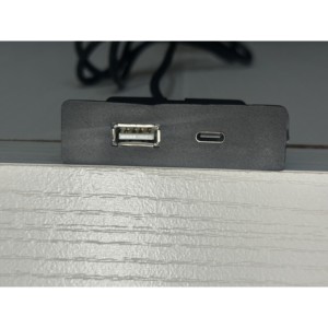 โต๊ะข้างเตียงเอลาลา 22 สีขาว 2 ลิ้นชัก พร้อมพอร์ตชาร์จ USB - Product Image 3