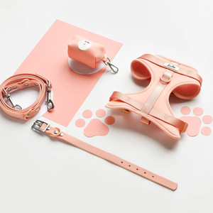 SinSky-Arnés de neopreno para perros, juego de correas de PVC con capa de aire acolchada ajustable, ligero y personalizado - Product Image 6