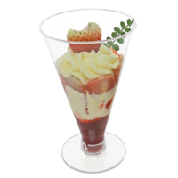 Gobelets jetables en plastique transparent pour mousse, gelée et desserts, pour les fêtes