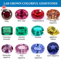 Zafiro Rosa Cultivado en Laboratorio, Gema Suelta, Corte Estrella, Excelente Brillo, con Certificado GIA para Joyería Fina