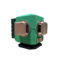 Niveau laser à base rotative à 360 degrés, lampe LED, faisceau vert, auto-nivelant