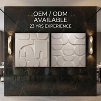 Vente en gros de plaques murales en PVC 3D de luxe modernes, art mural haut de gamme, peinture décorative sculptée