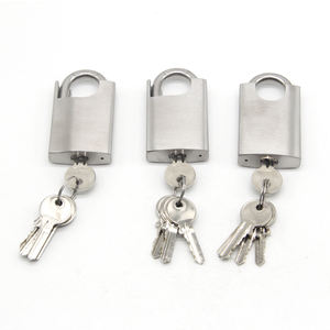 Candado de acero inoxidable 304 con llaves de latón, Logo personalizado y paquete, muestra gratis - Product Image 5